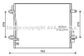 AVA QUALITY COOLING vwa5322 -  Конденсатор, кондиционер